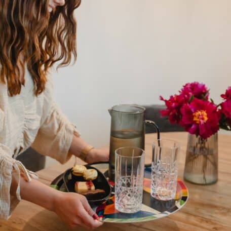 Tablett aus Birkenholz