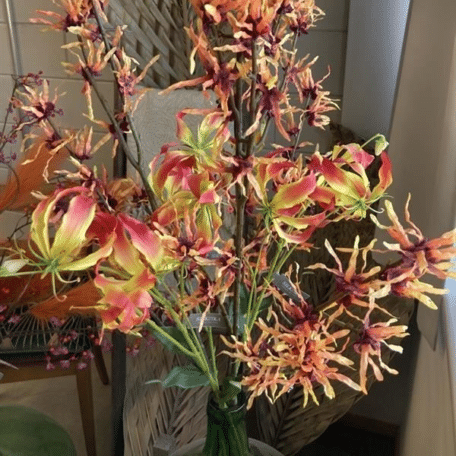 Hasel Zweig orange 119cm