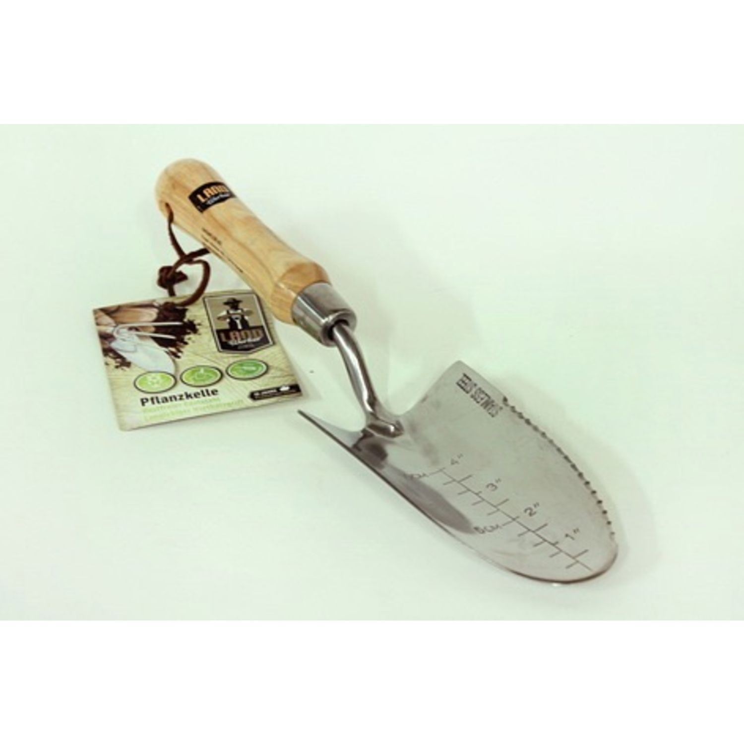 Louche à planter acier inoxydable / bois dur