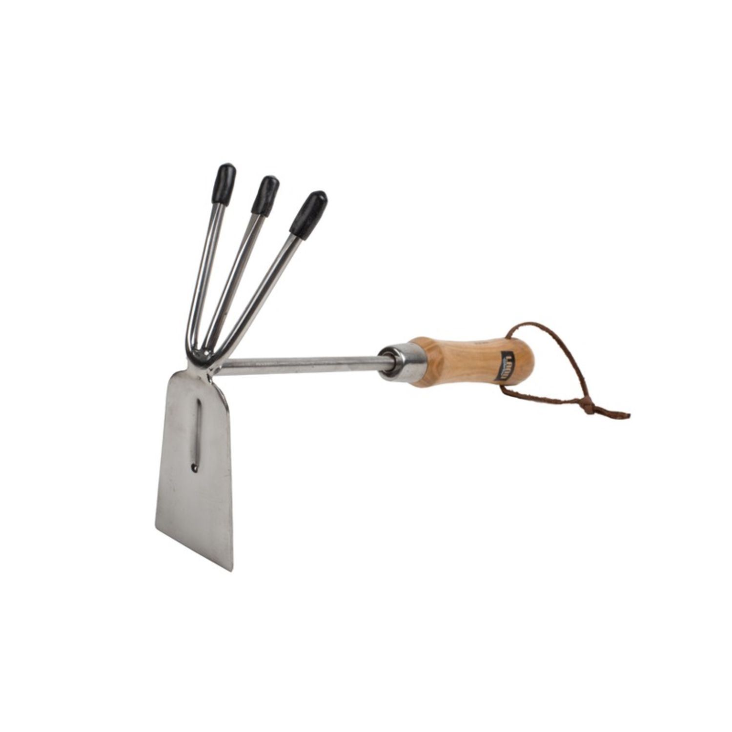 Doppelhacke Edelstahl / Hartholz