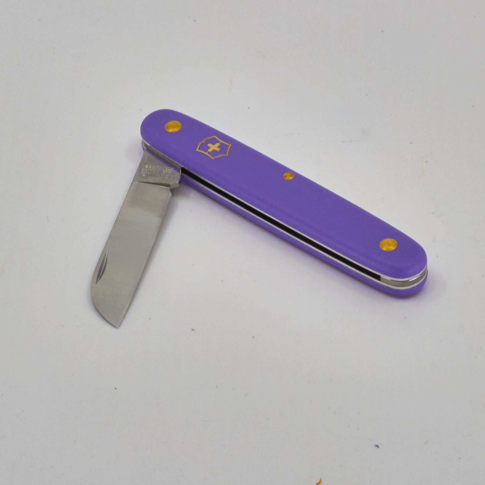 Blumenmesser 100mm 'Victorinox' violett, Rechtshänder