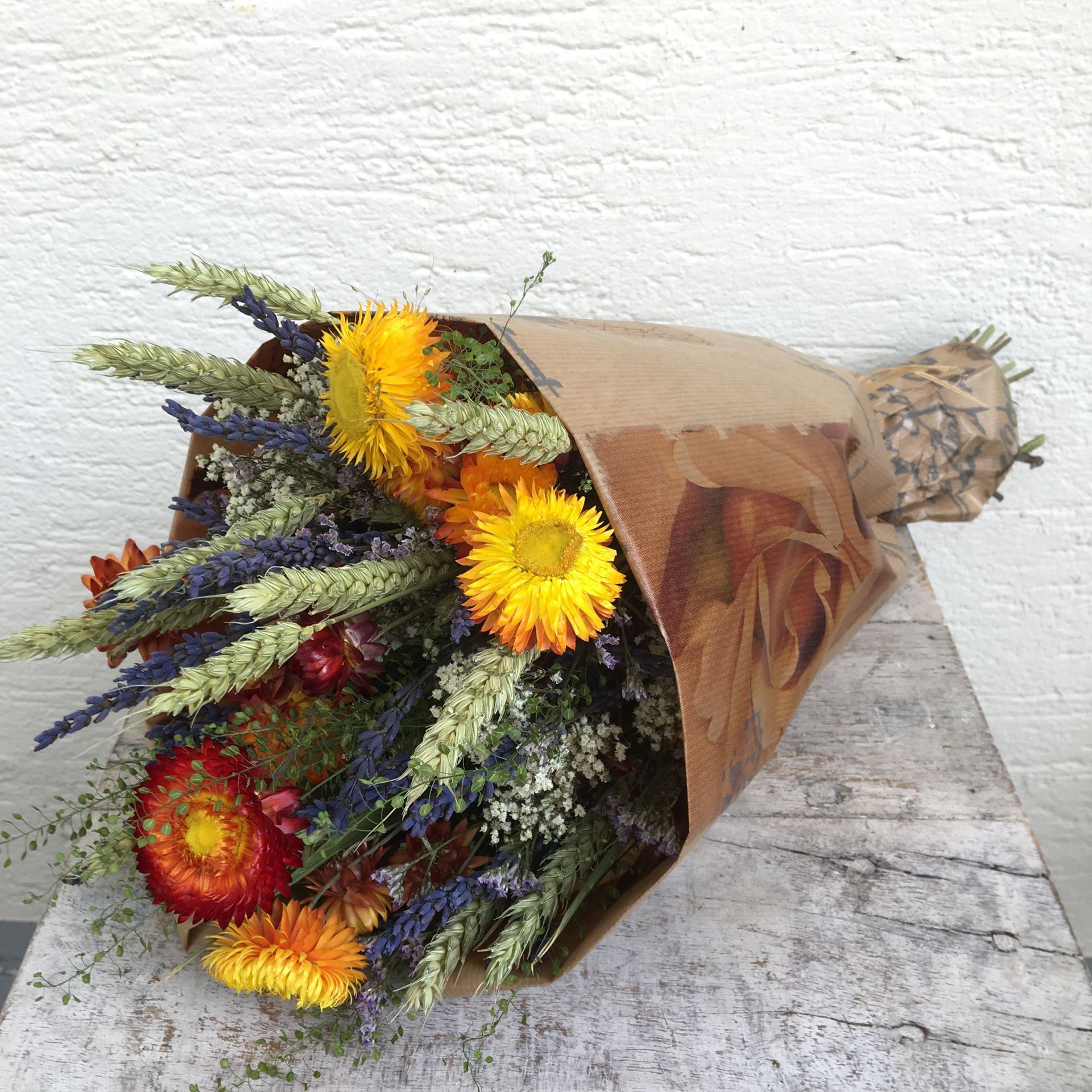 Trockenblumen Strauss Bund mix