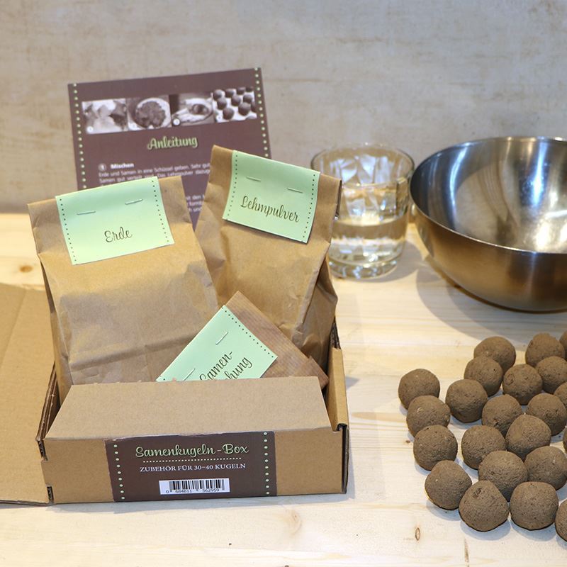 Boîte de boules de graines