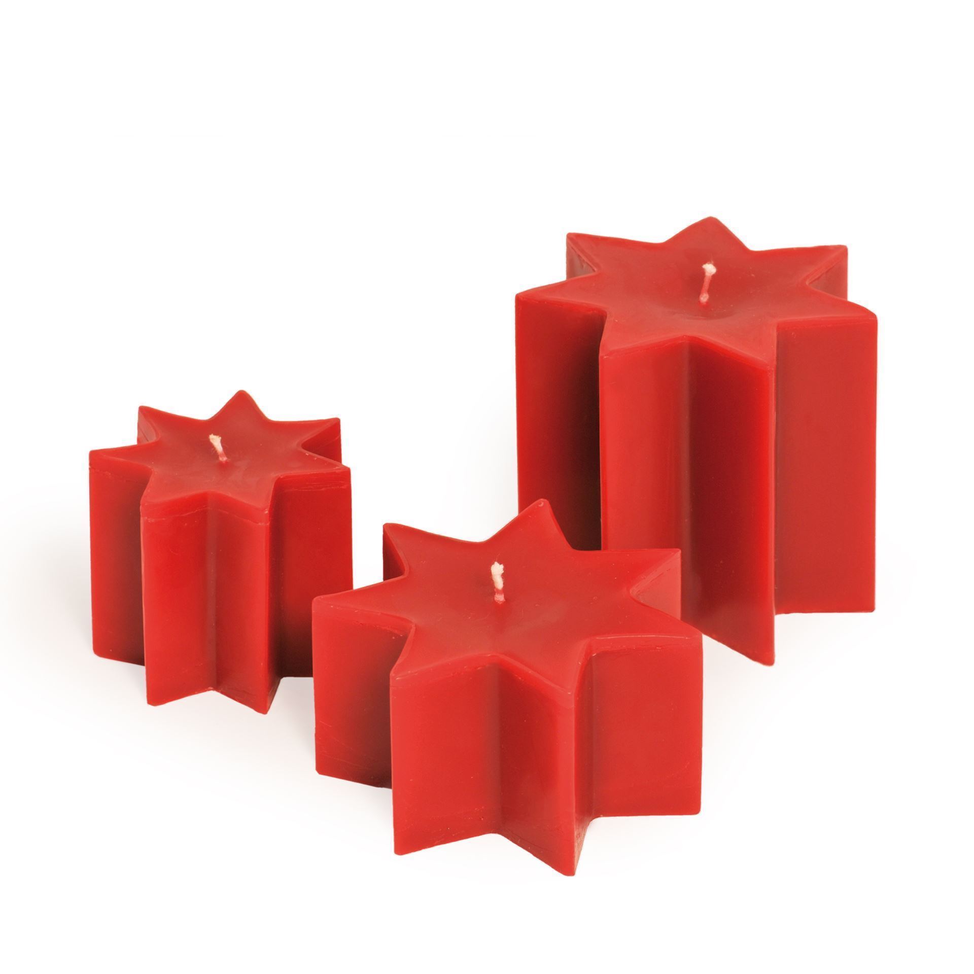 Bougie étoile en cire d'abeille pure, grande