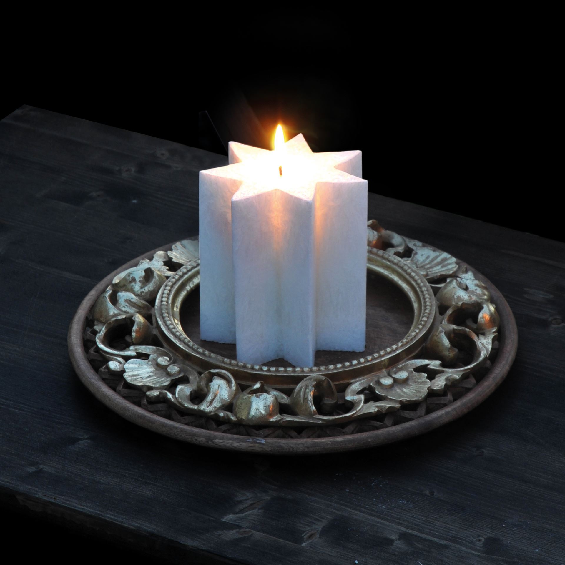 Sternkerze-Geschenkverpackung Stearin