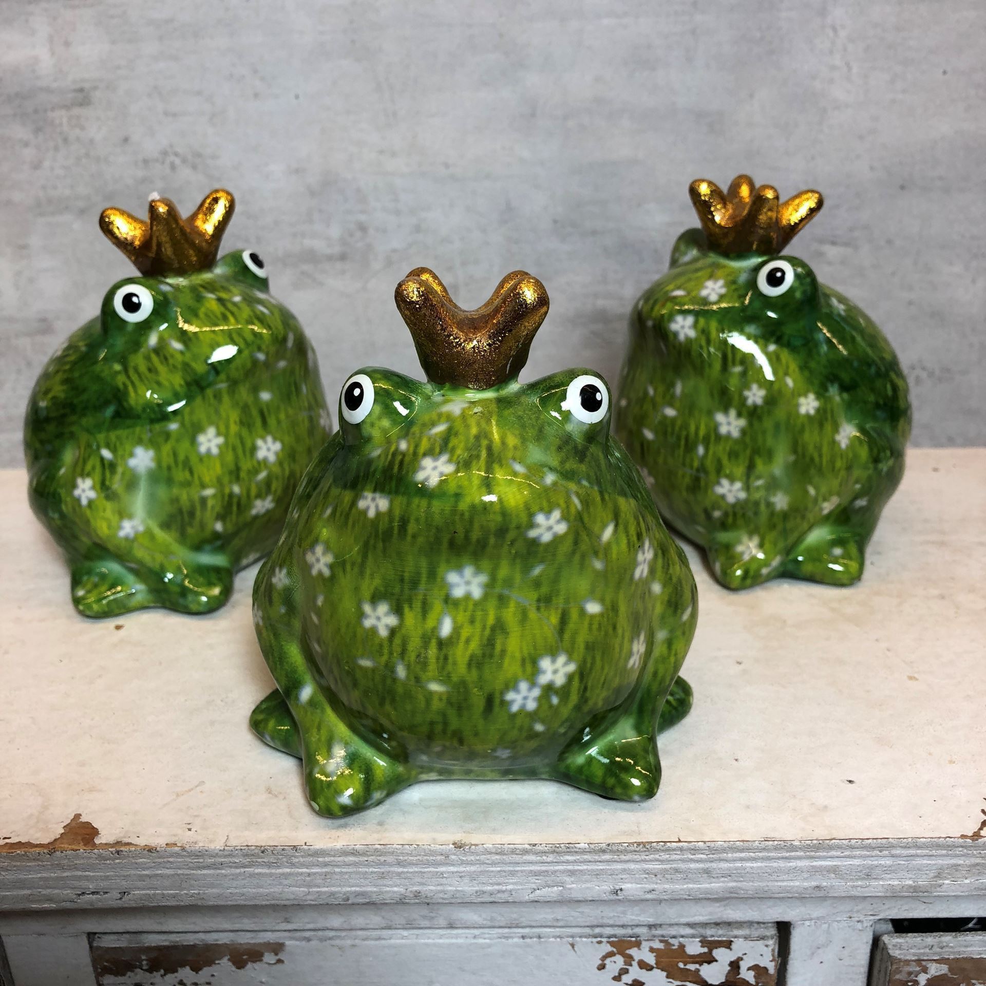 Cool petite grenouille en céramique