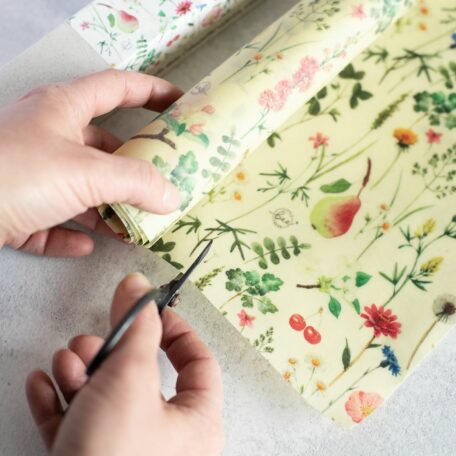 Bio-Bienenwachstuch   Rolle (32 x 70cm) Streuobstwiese