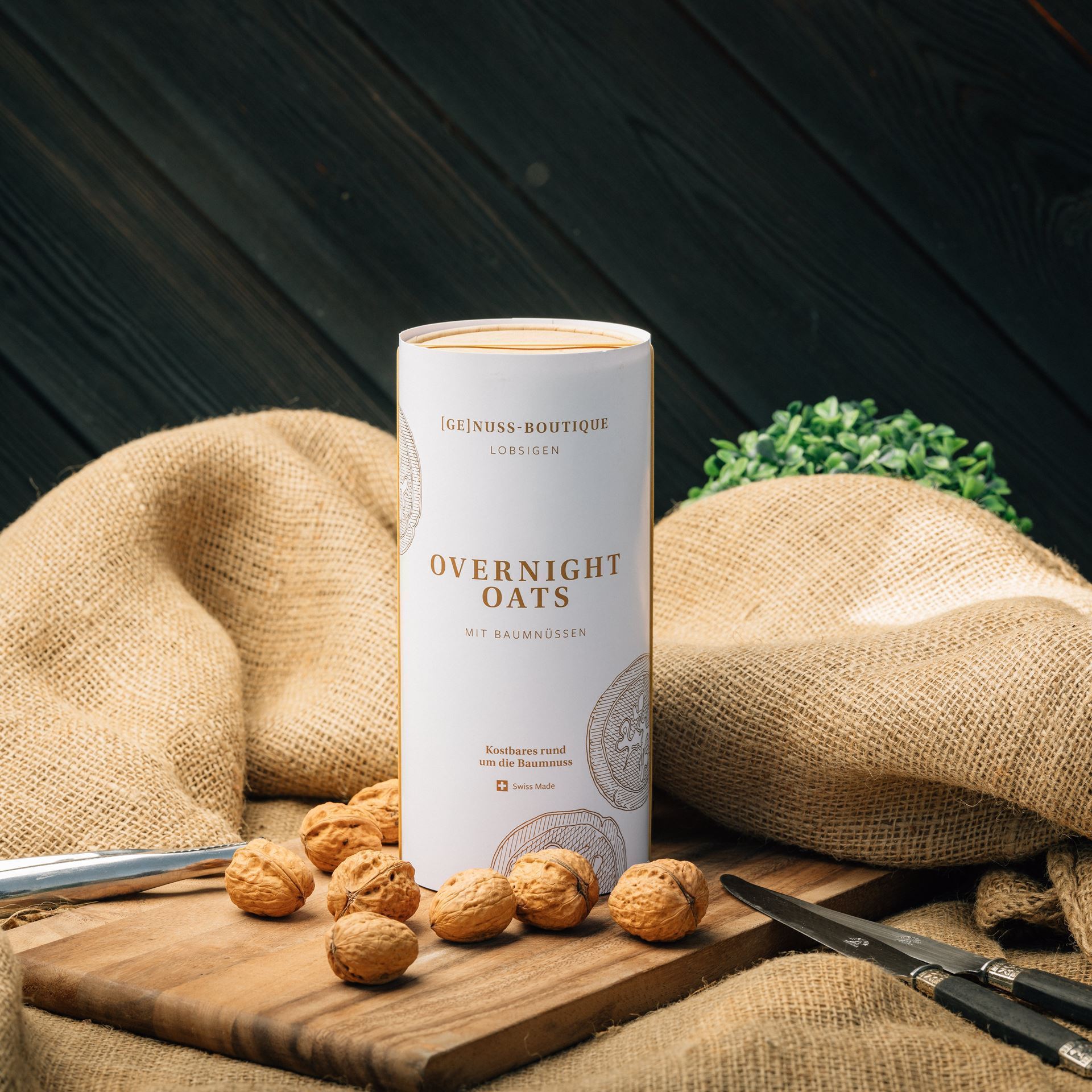 Lobsiger Overnight Oats mit Baumnüssen