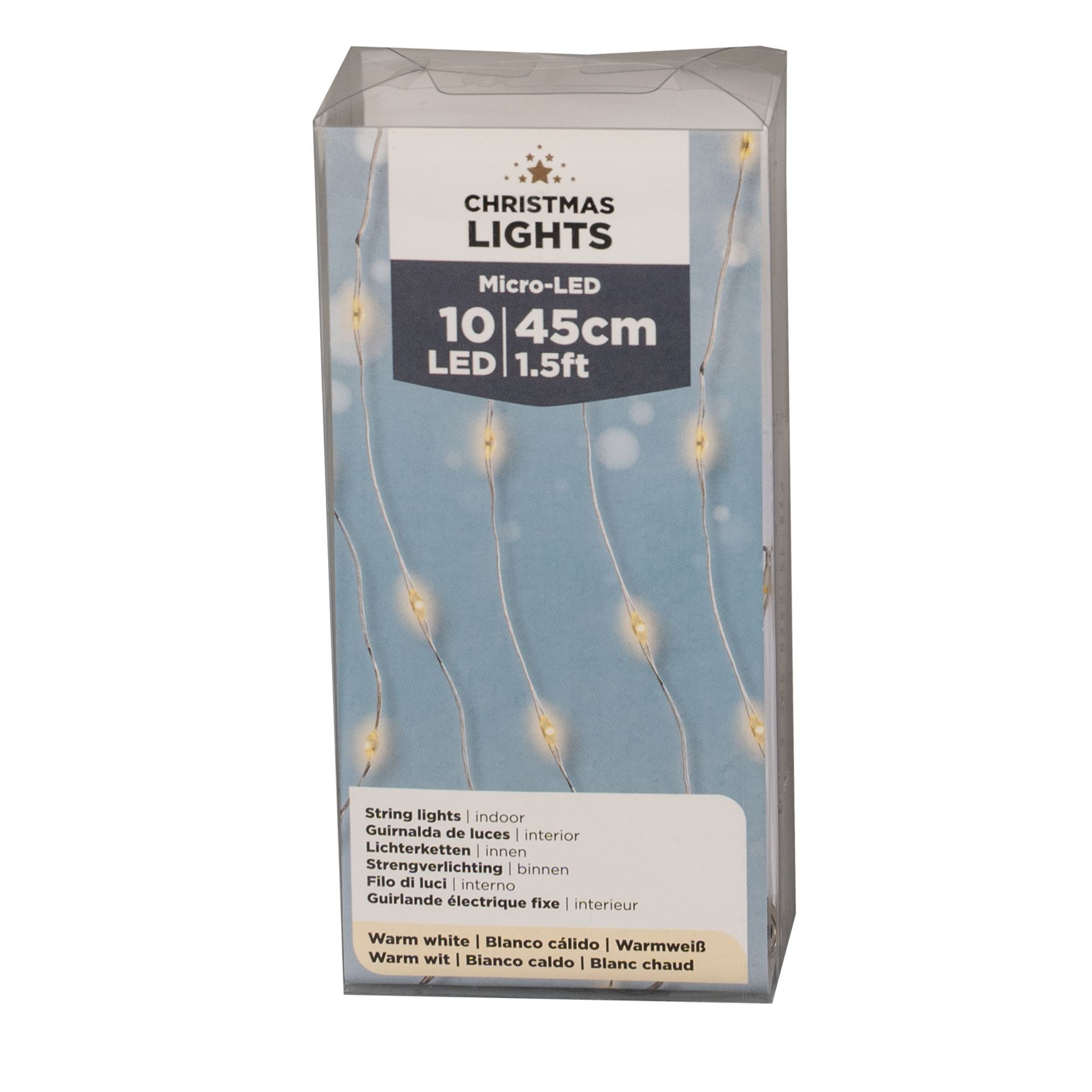 Guirlande lumineuse (10L, LED Micro, blanc chaud)