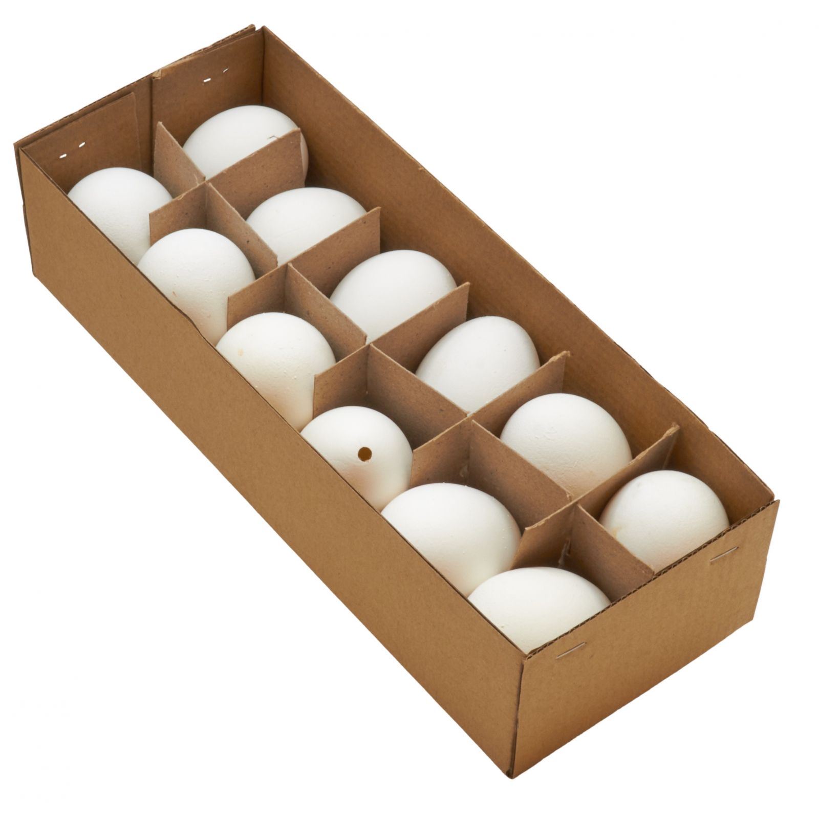 Hühnerei weiss 'ausgeblasen' Schachtel