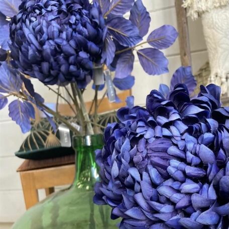 Chrysantheme dunkelblau 64cm