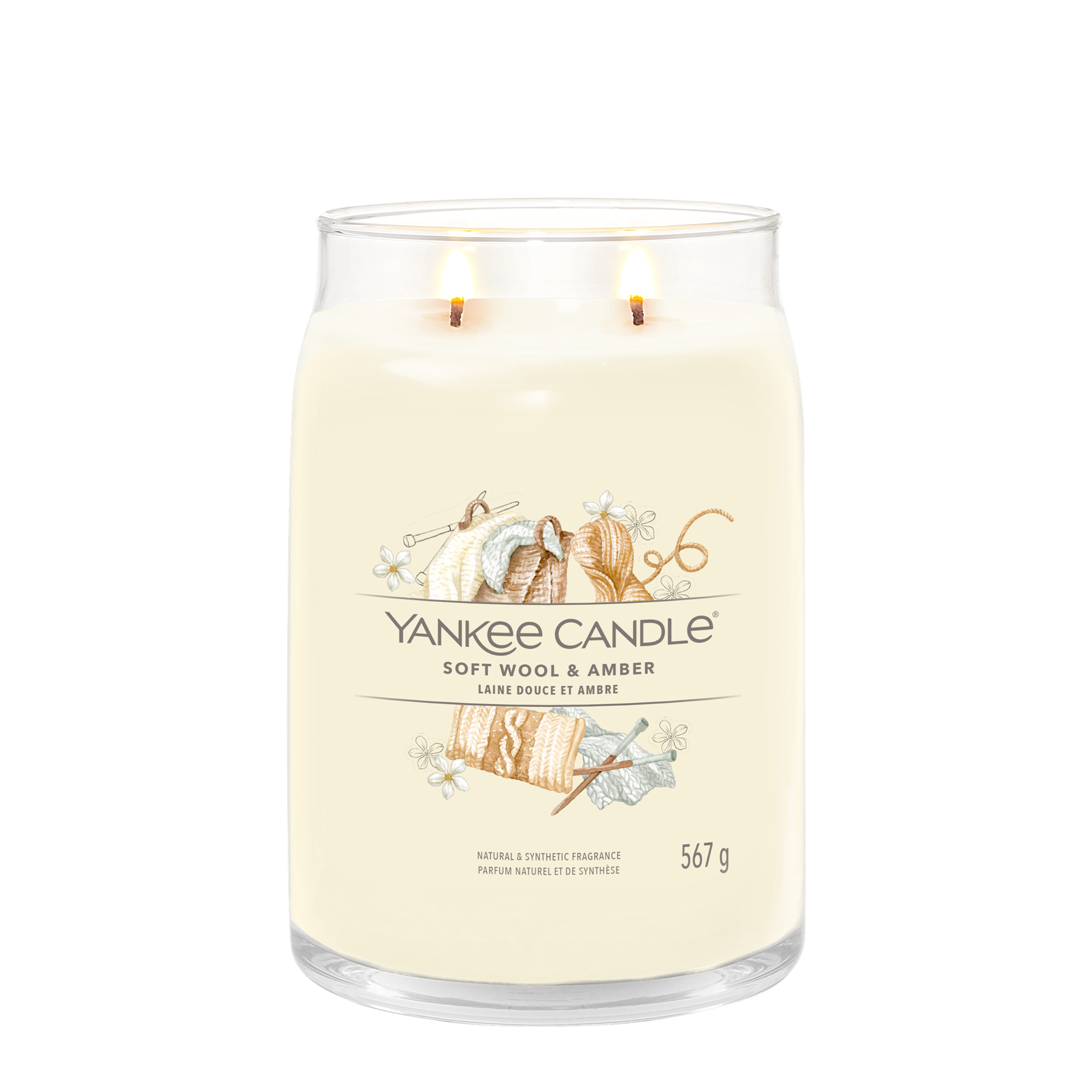 Soft Wool & Amber Signature Large Jar