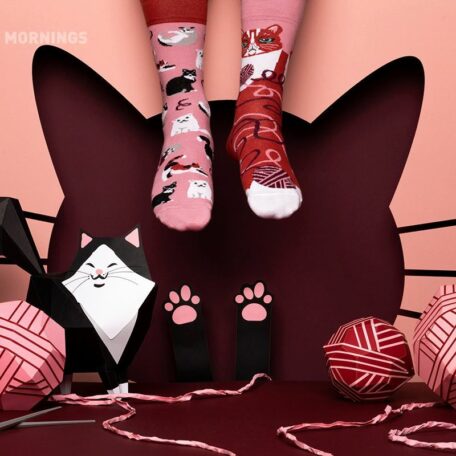 Playful Cat Socks