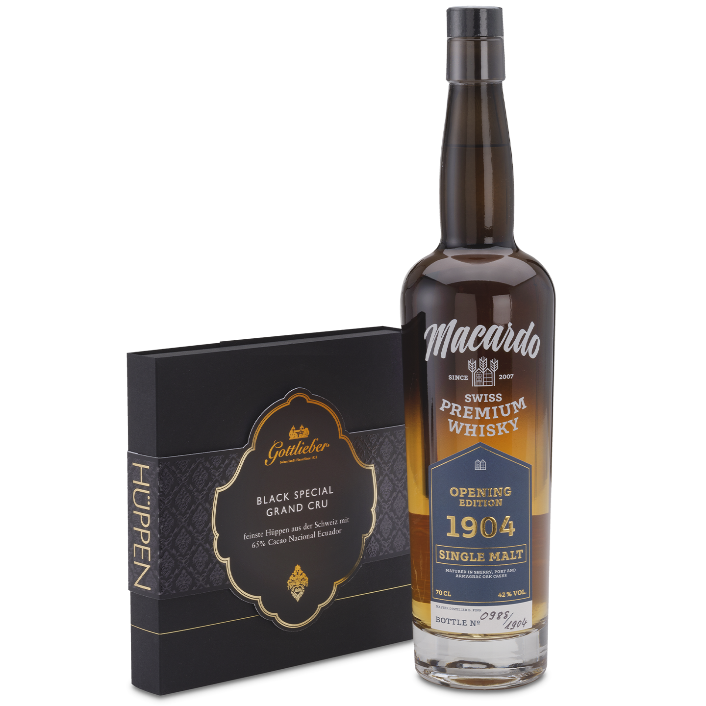 Gottlieber Geschenkset Macardo Whisky