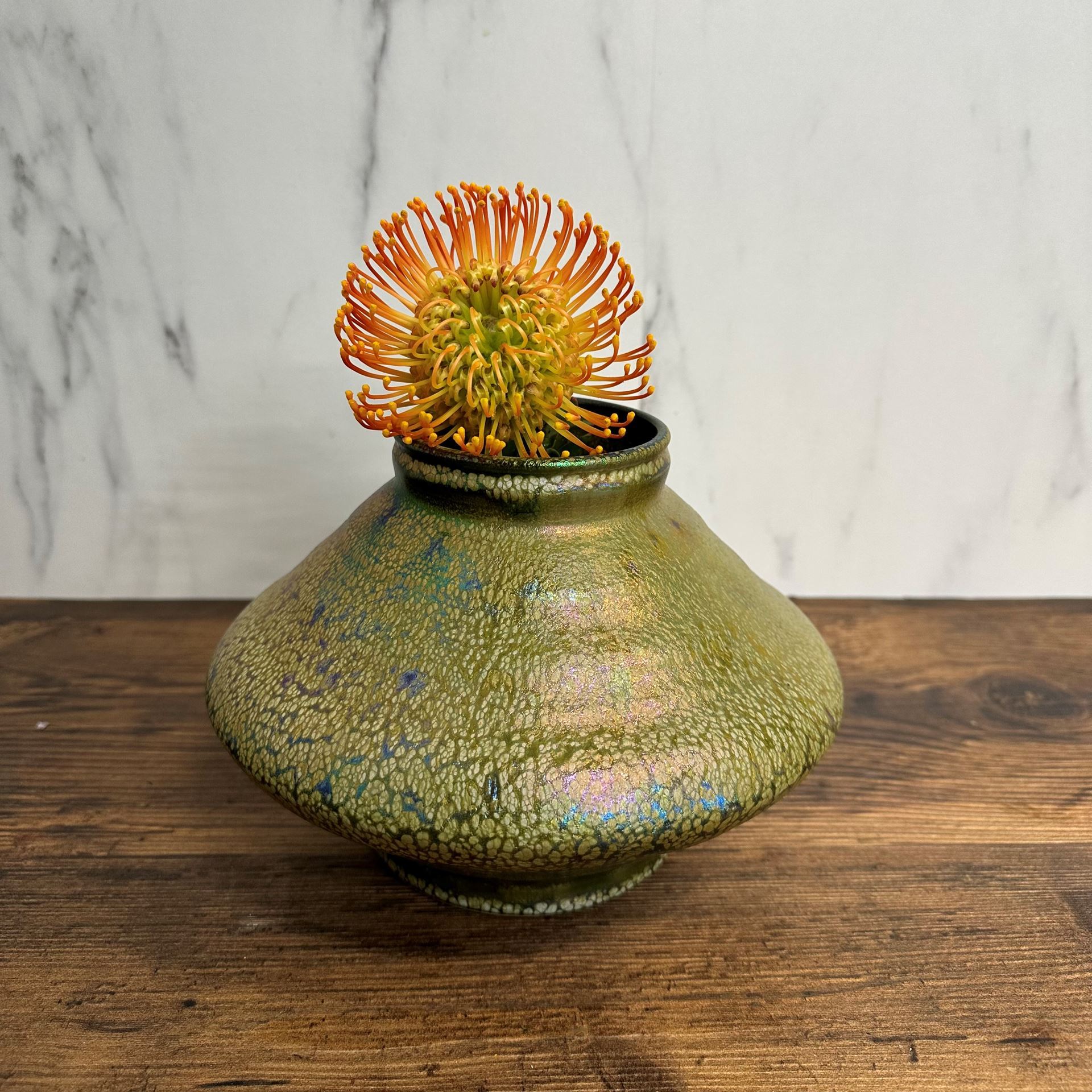 Noble vase en céramique Mobach, H 15cm, Ø 22cm