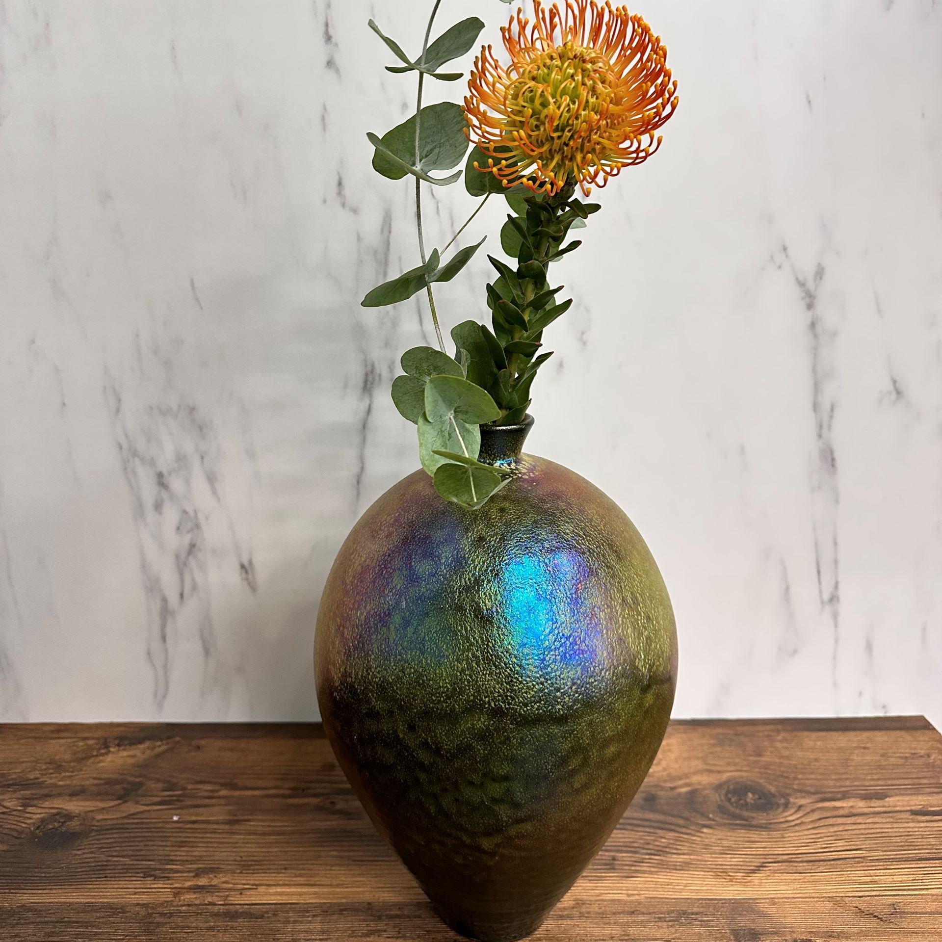 Noble vase en céramique Mobach, H 32cm, Ø 21cm