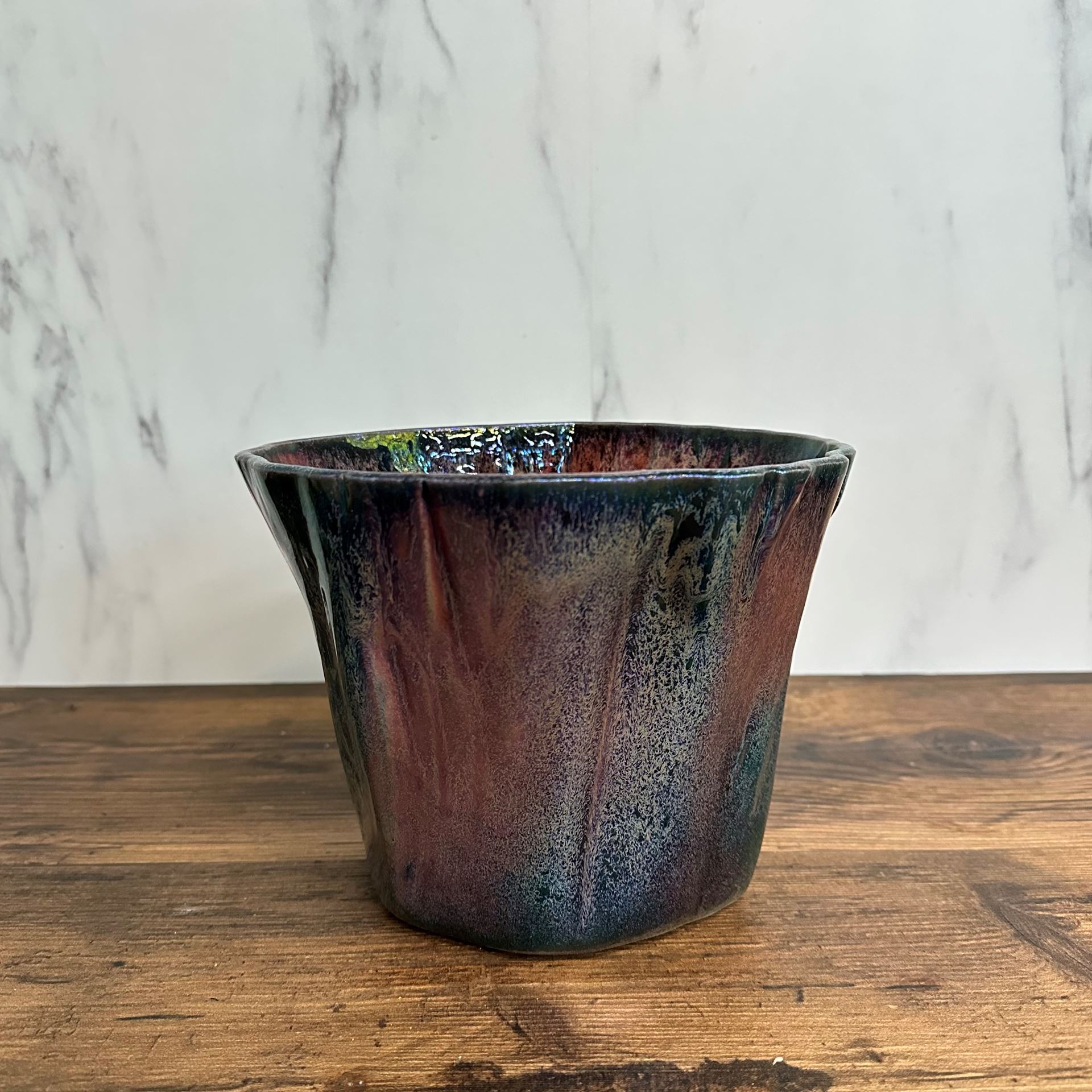 Noble vase en céramique Mobach, H 15cm, Ø 18cm