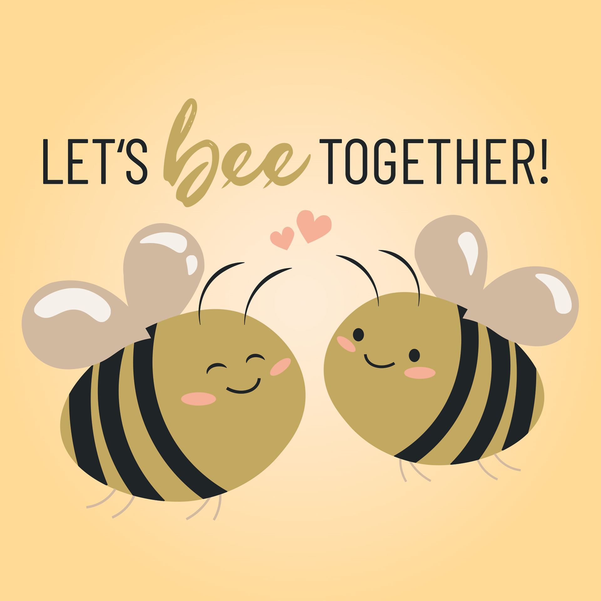 Karten «Let's Bee Together» (10er-Set)
