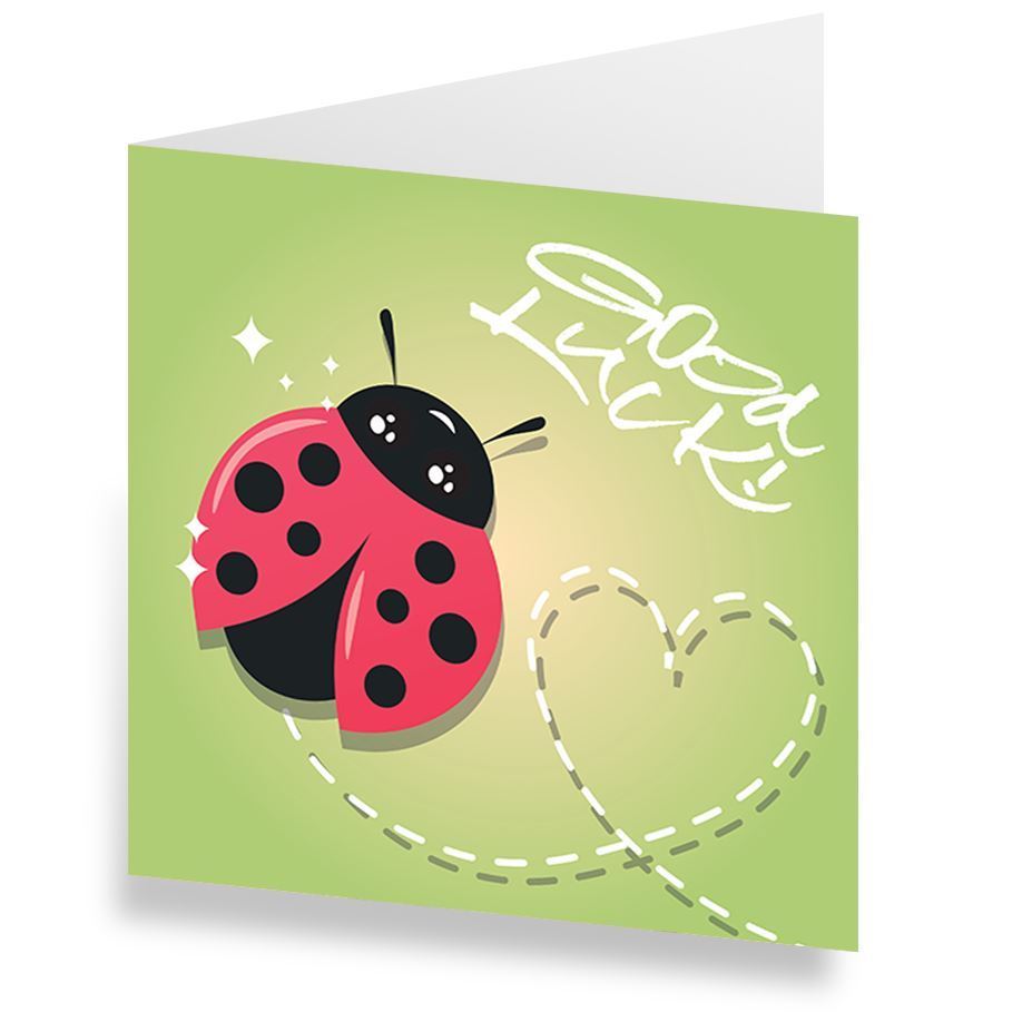 Karten «Good Luck» (10er-Set)