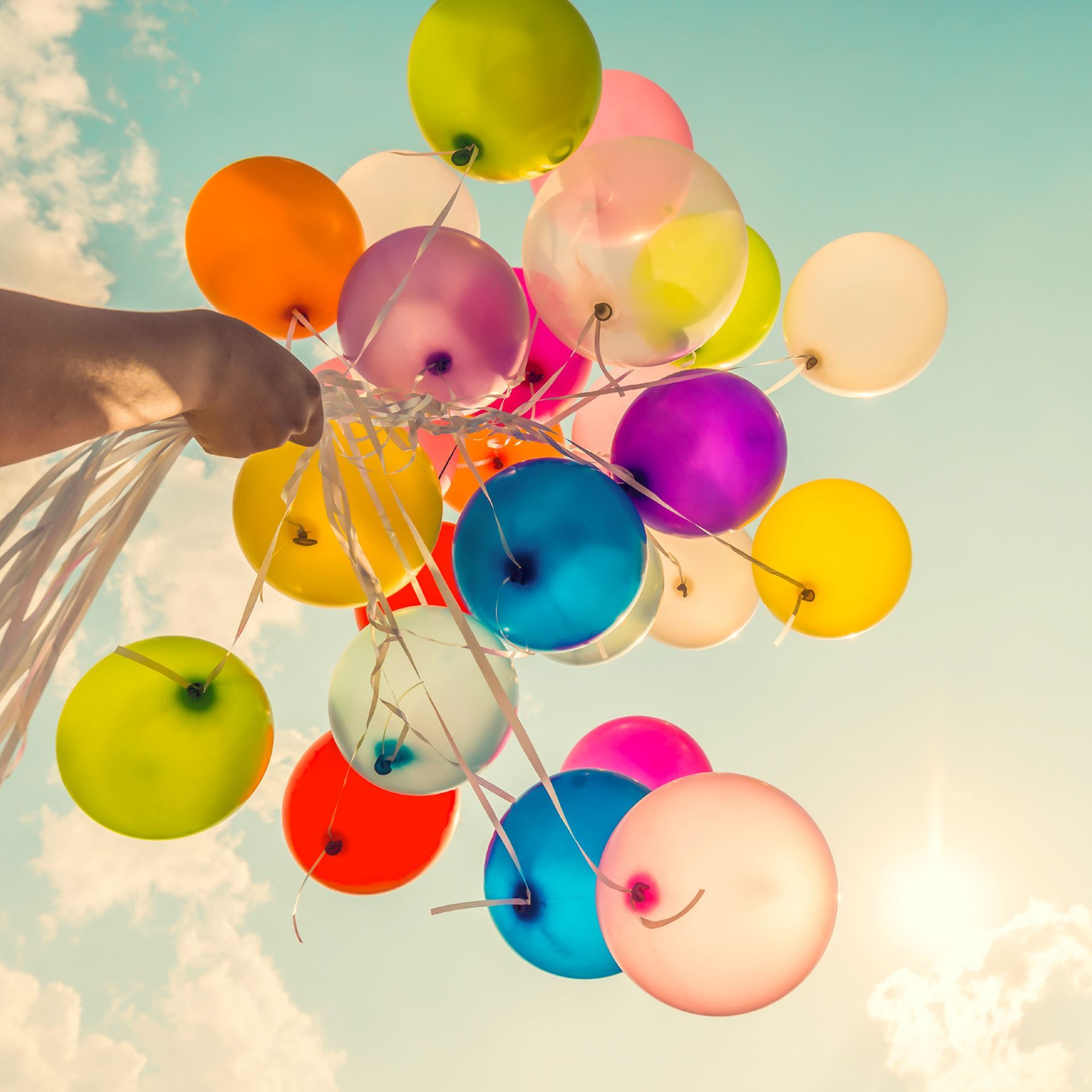 Karten «Luftballons» (10er-Set)