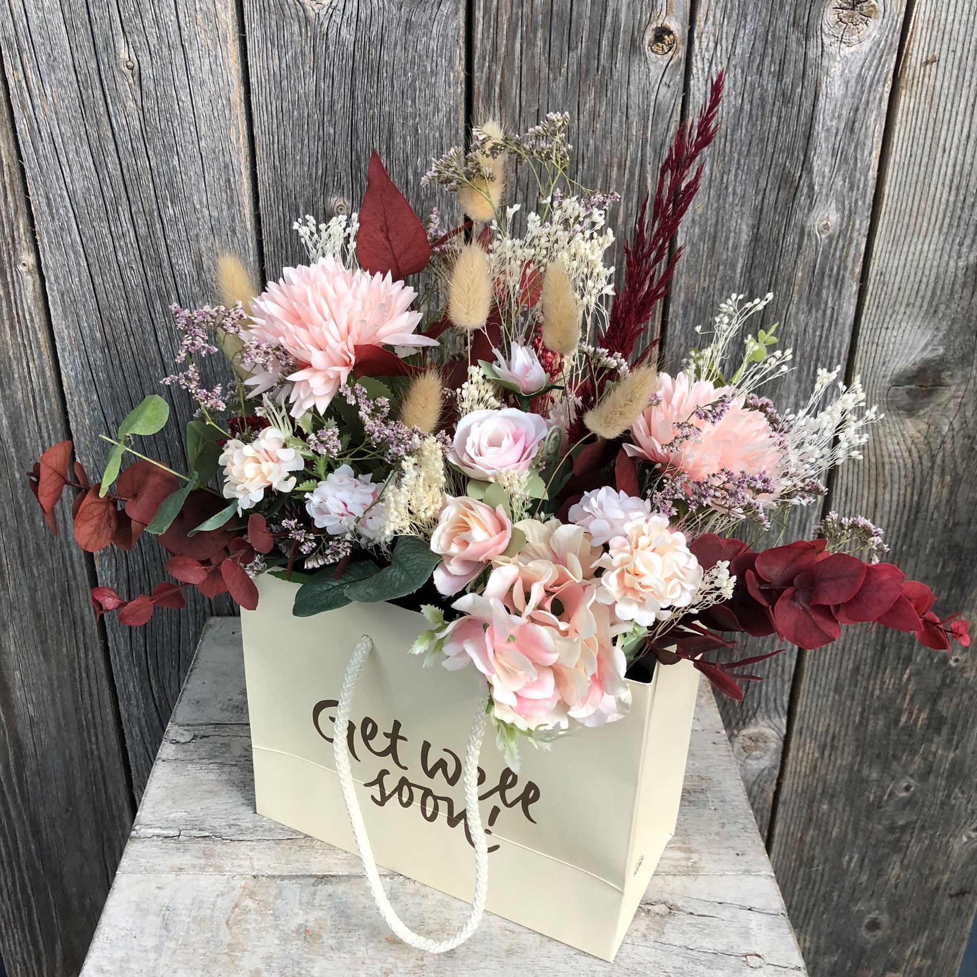 Blumentasche «Get well soon»