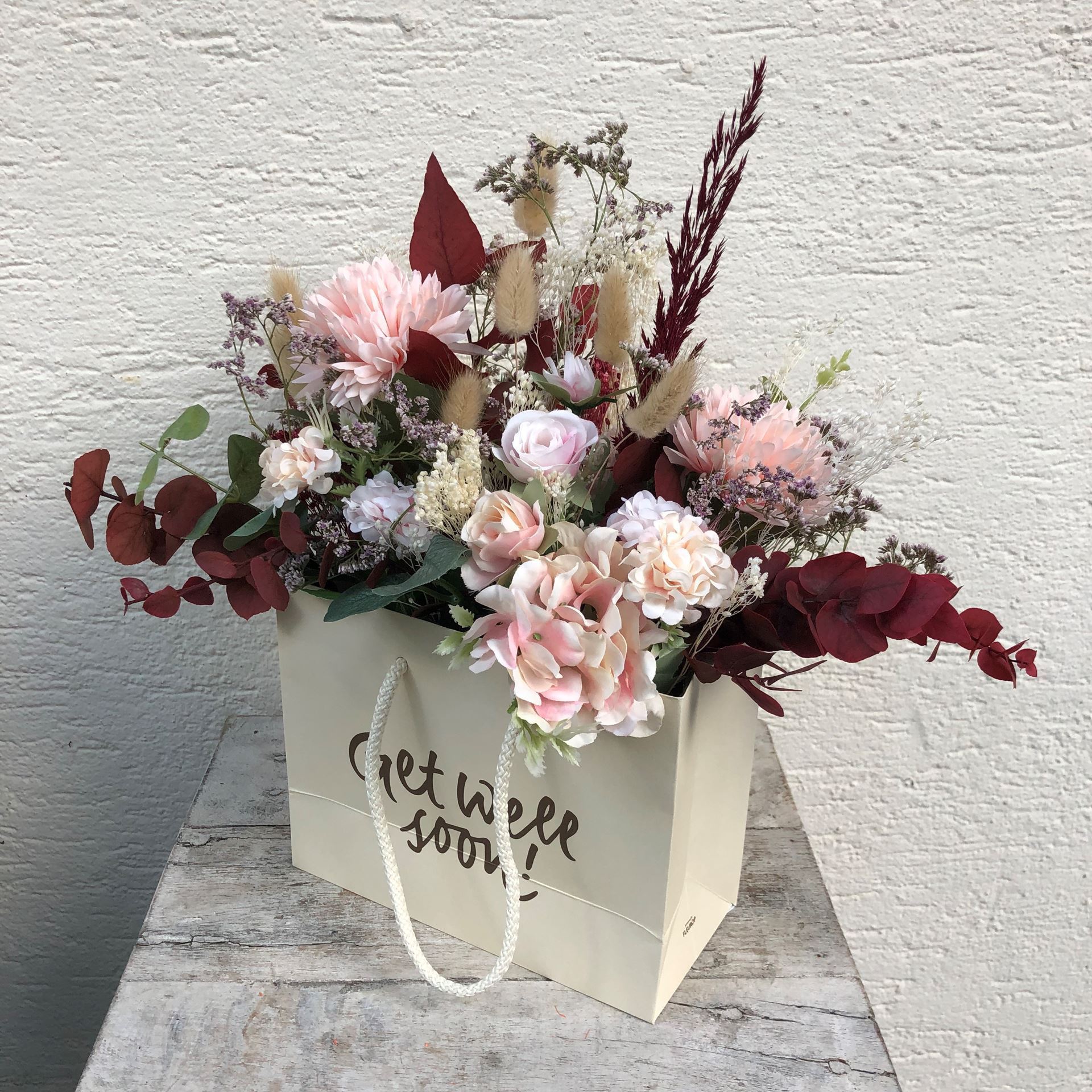 Blumentasche «Get well soon»