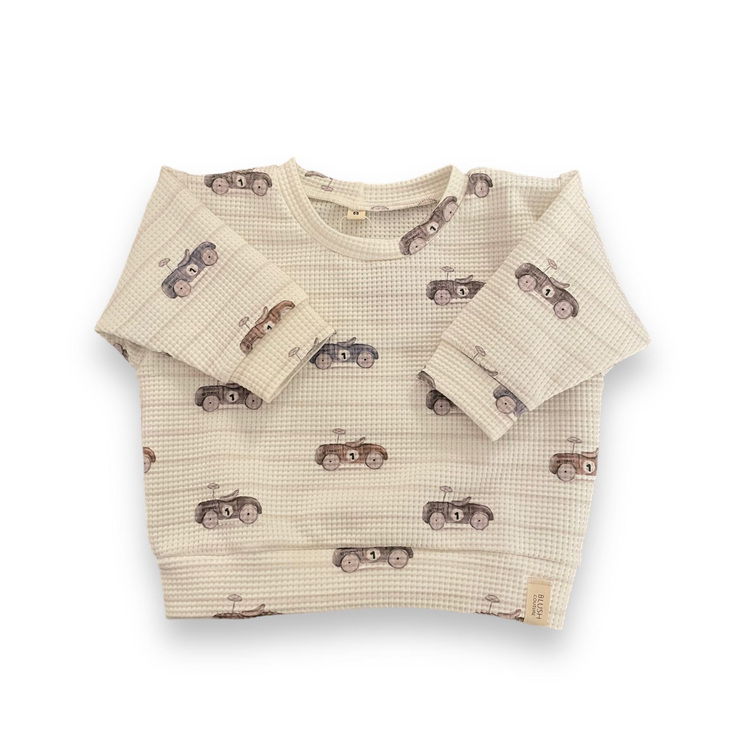 Sweatshirt waffle Fahrzeuge