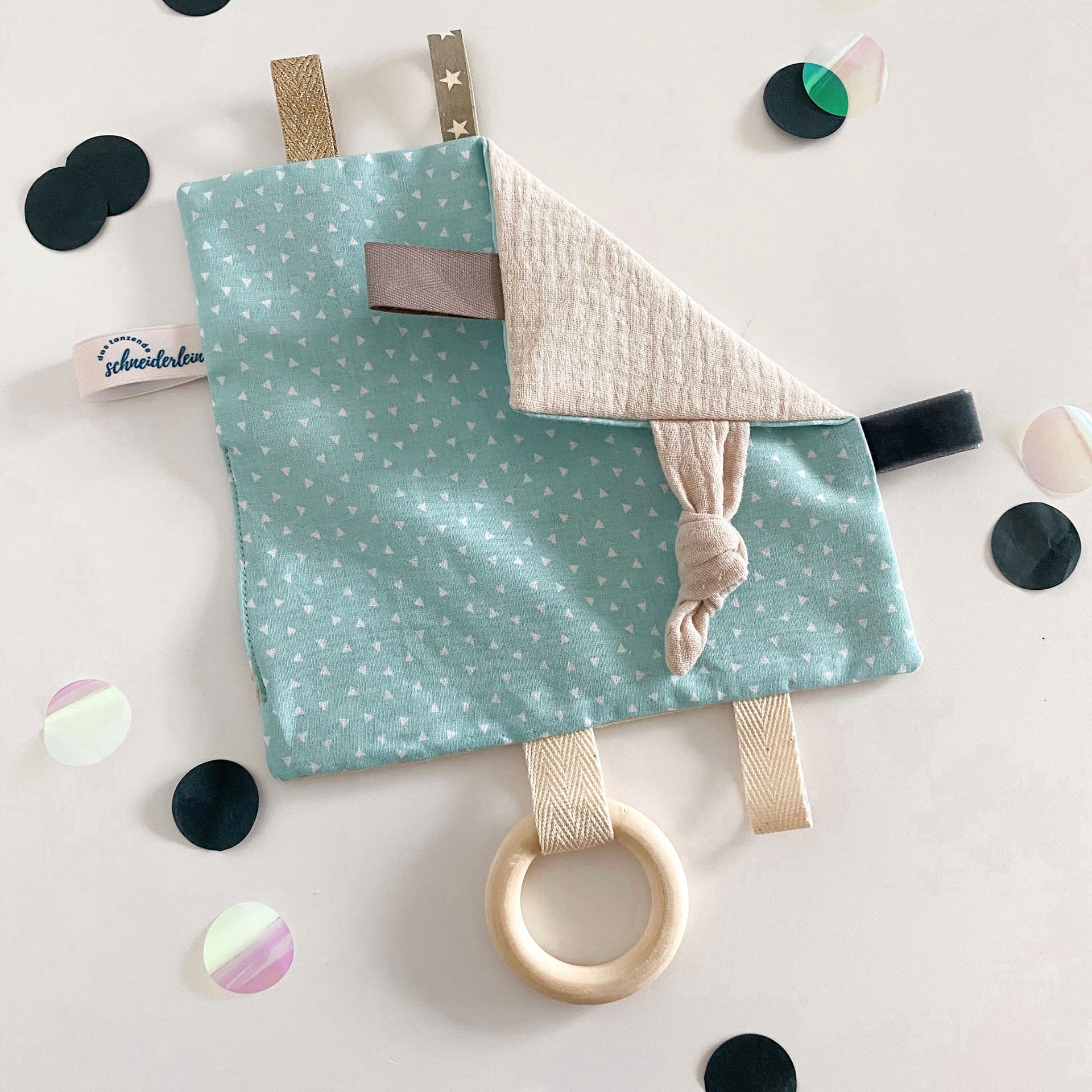 Knistertuch Dreieckli mint