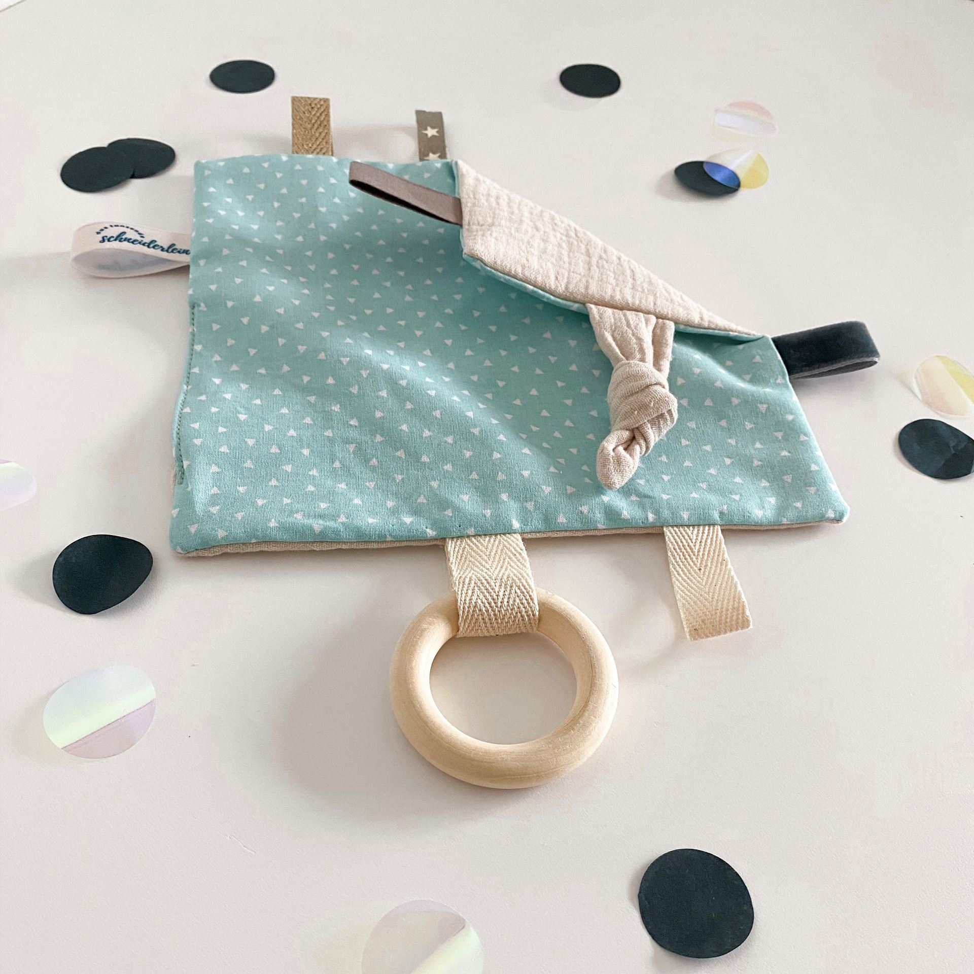 Knistertuch Dreieckli mint