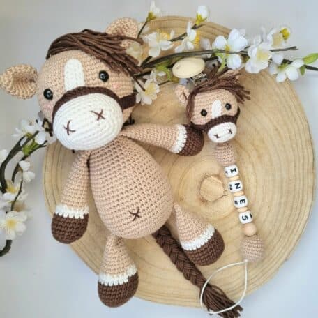 2er Set Häkel Pferdchen