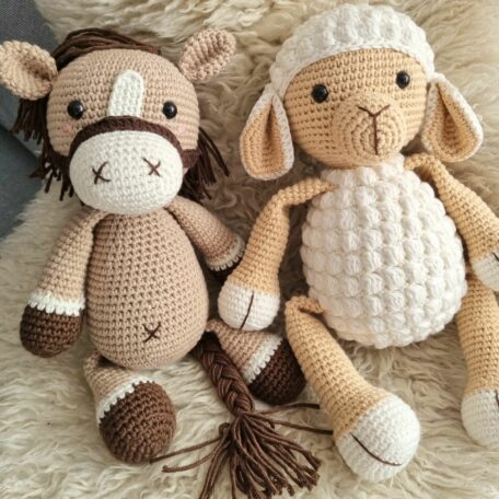 2er Set Häkel Pferdchen