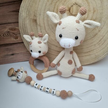 3er Set Häkel Giraffe