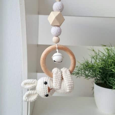 Maxi Cosi Kette kleines Häschen mit Glocke