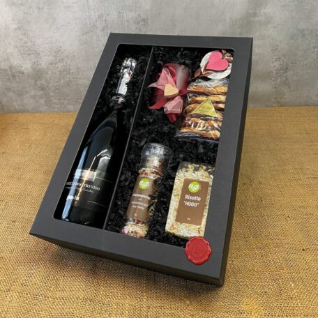 Coffret de fête avec prosecco