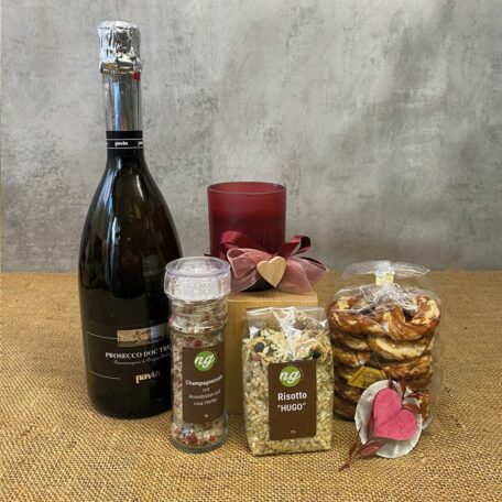 Coffret de fête avec prosecco