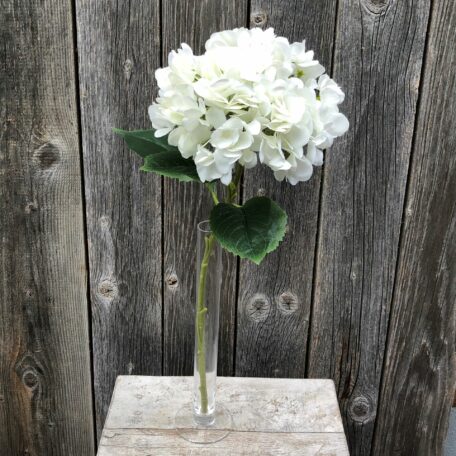 Hortensien Blüte mit Vase (Kunstblumen)