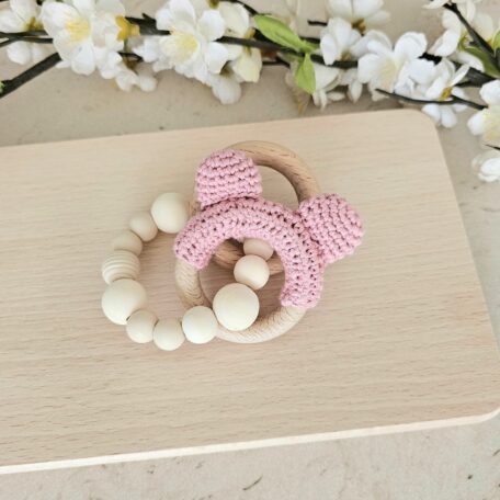 Teddy Beissring natur-rosa