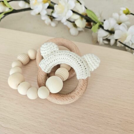 Teddy Beissring natur-weiss