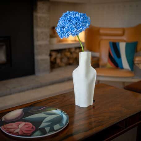 Vase en tissu pour bouteilles de 75cl, couleur Pearl