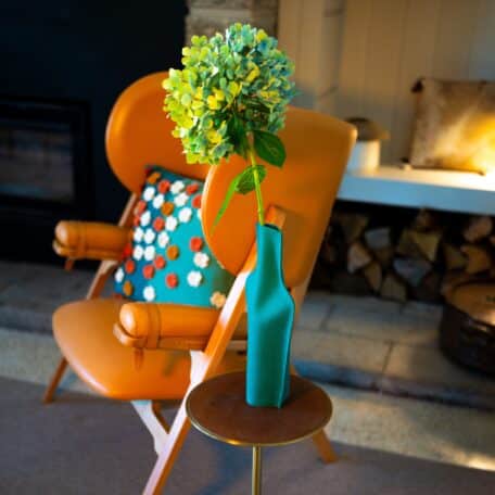 Vase en tissu pour bouteilles de 75cl, couleur Industrial Green