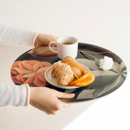 Tablett aus Birkenholz