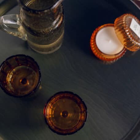 Verspielter Beistelltisch 'Tourmaline', Ø 46 cm