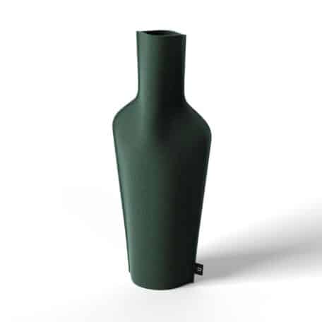Vase en tissu pour bouteilles de 75cl, couleur Industrial Green