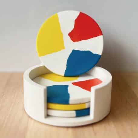 Untersetzer im 4er-Set, bunt