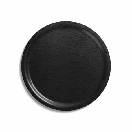 Verspielter Beistelltisch 'Black Sea', Ø 46 cm