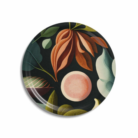 Plateau en bois de bouleau 'Still Life', Ø 46 cm