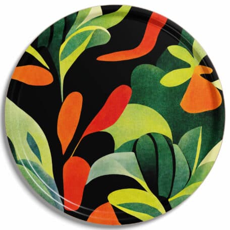 Plateau en bois de bouleau 'Deepwood', Ø 65 cm