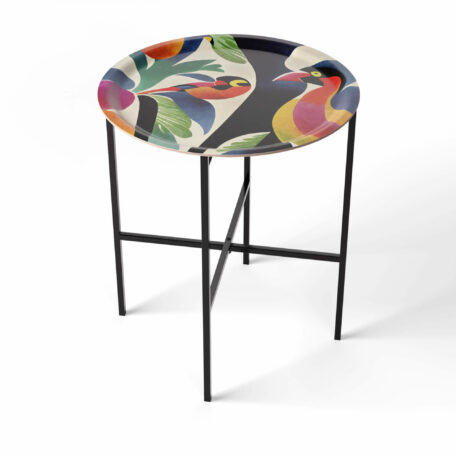 Verspielter Beistelltisch 'Frank the Bird', Ø 46 cm