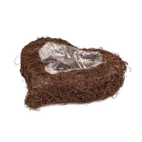 Herzgefäss aus Mühlenbeckia, 25cm x 8cm