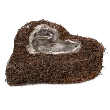 Herzgefäss aus Mühlenbeckia, 30cm x 8cm